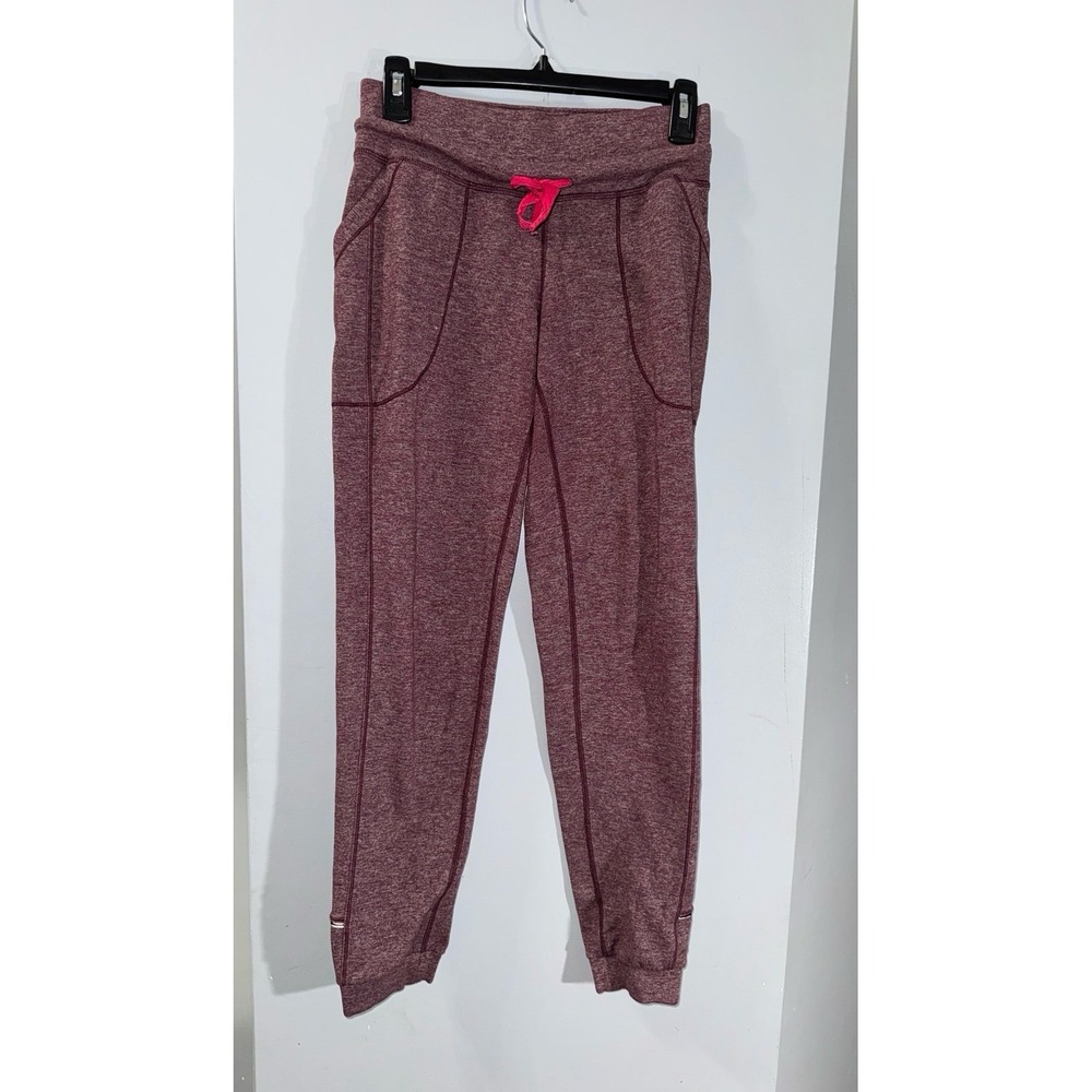 Lululemon Base Runner pant Heathered Bordeaux Drama /Bon Bon size 4‎